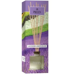 Image of Price's Candles Lavender & Lemongrass Reed Diffuser - 100ml