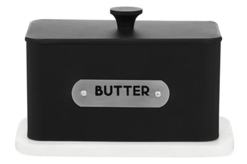 Image of Orsina Rectangular Butter Dish, Metal Build Covered Butter Dish With Lid, Elegant Design Butter Dish For Kitchen