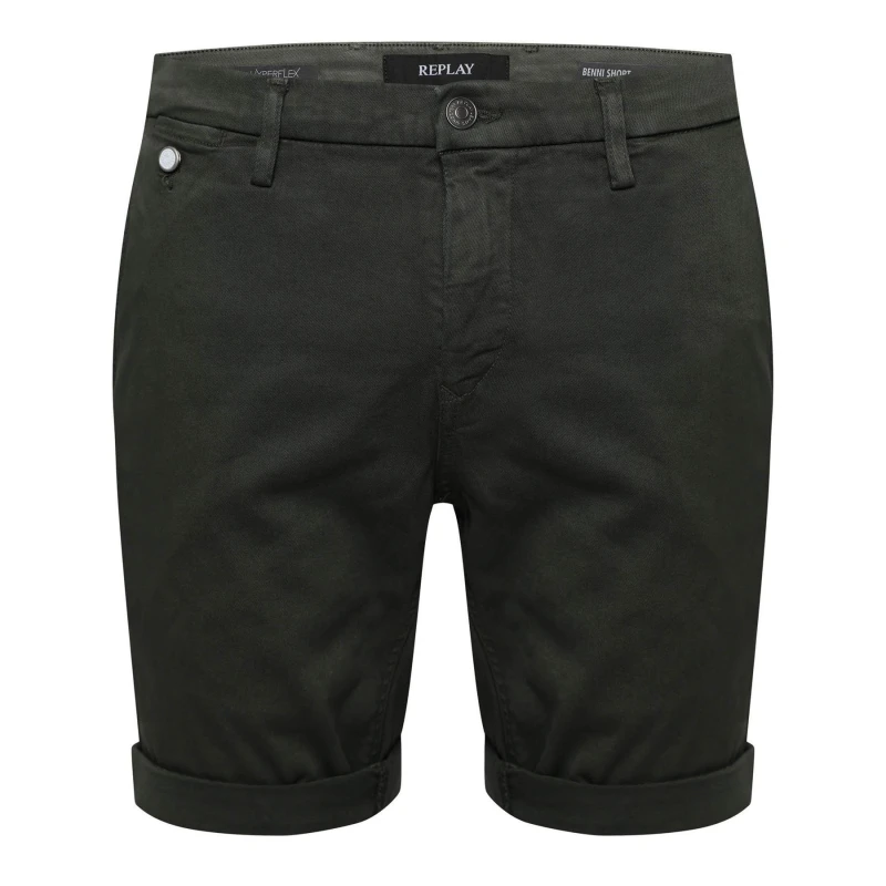 Image of Replay Benni Chino Shorts Green male 29 inch