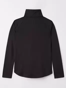 Image of Under Armour Girls Tech Graphic 1/2 Zip, Black, Size M=9-10 Years, Women