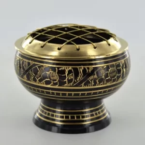 Image of Resin Burner Hand Engraved 7.5cm