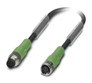 Image of Phoenix Contact Sac-5P-M 8Msb/ 3,0-115/m 8Fsb Sensor Cord, 5P, M8 Plug-Rcpt, 3M
