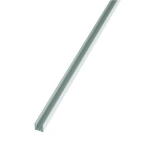 Image of Wickes 15.5mm Multi Purpose U Section - White PVCu 1m