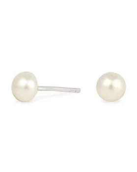 Image of Simply Silver Freshwater Pearl Earrings