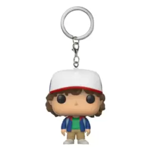 Image of Stranger Things Dustin Pocket Pop! Vinyl Keychain