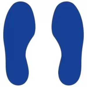 Image of Floor Signals - Feet - H.300 x W.100 - Pack of 50 - 25 Right; 25 Left