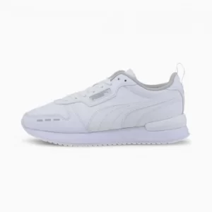 Image of PUMA R78 Youth Trainers, White/Grey Violet Size 5 Shoes