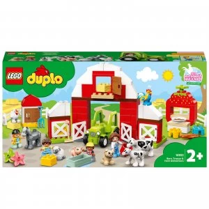 Image of LEGO DUPLO Town: Barn, Tractor & Farm Animal Care Toy (10952)