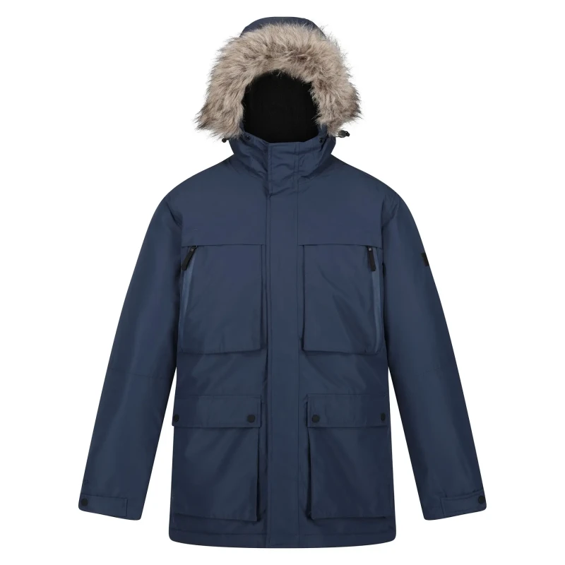 Image of Regatta Regatta Men 'Volter' Heated Jacket in Blue Size: Medium Blue M Male 5063019268125