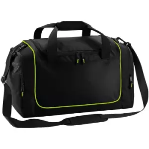 Image of Teamwear Locker Duffle Bag (30 Litres) (One Size) (Black/Lime Green) - Quadra