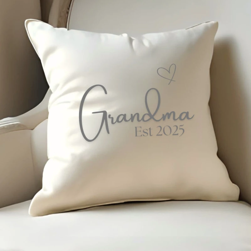Image of Aye Do Gifts Grandma Est. 2025 Cushion Gift for Grandma Birthday Gift Idea Grans Christmas Present Mothers Day Pillow