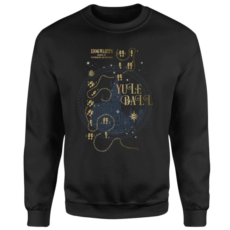 Image of Harry Potter Hogwarts Yule Ball Sweatshirt - Black - L