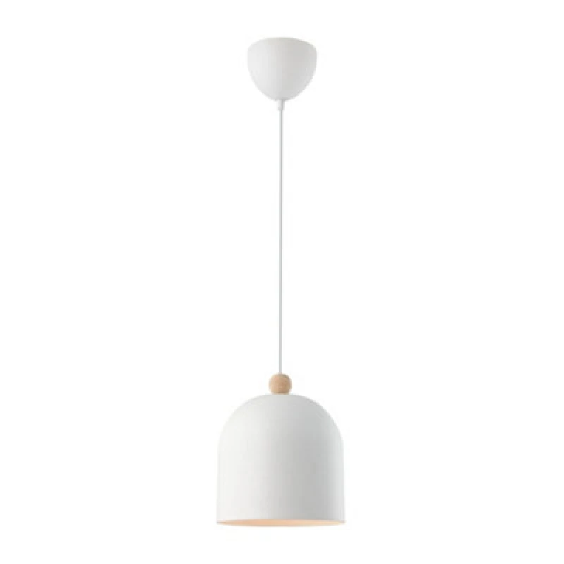 Image of Nordlux Gaston Metal Pendant Light White Inner White,mains