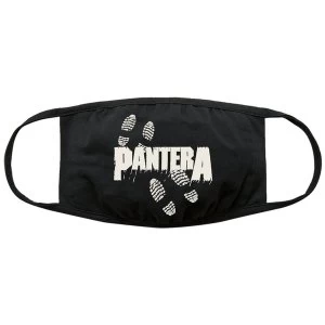 Image of Pantera - Steel Foot Print Face Mask - Black