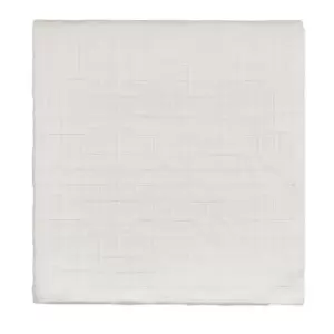 Image of Sanderson Hampton Trellis Cotton Throw - White