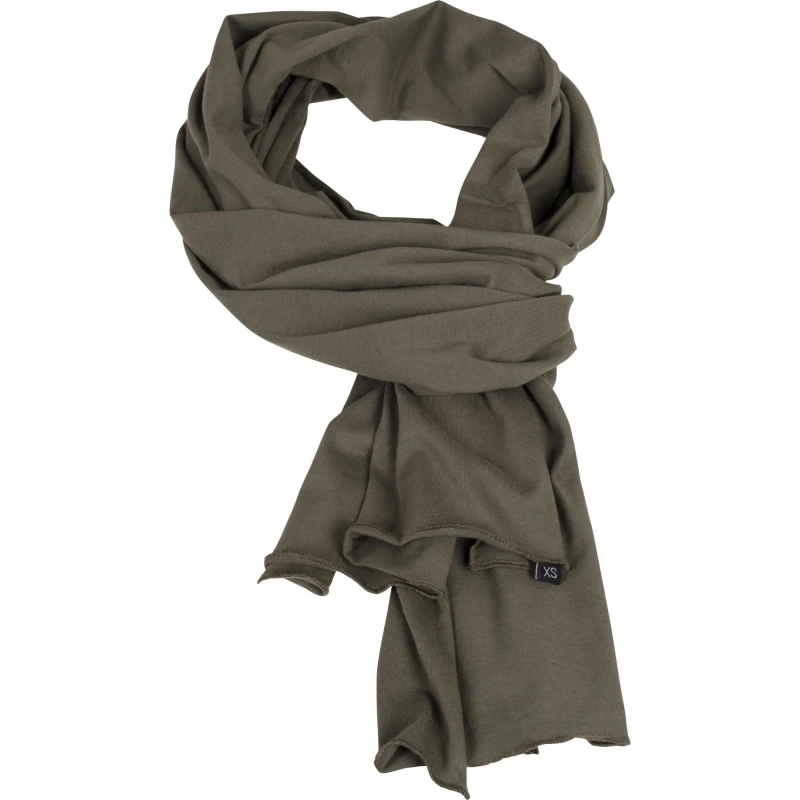 Image of Build Your Brand Jersey Scarf in Olive Olive Unisex One Size