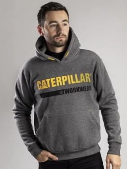 Image of Caterpillar Cat Workwear Essential Logo Hoodie - Grey