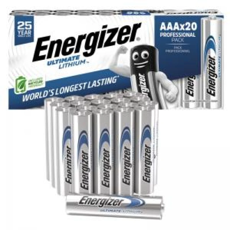 Image of Energizer Lithium AAA Battery Pack 20 - 454734 63545EN EXR63545EN