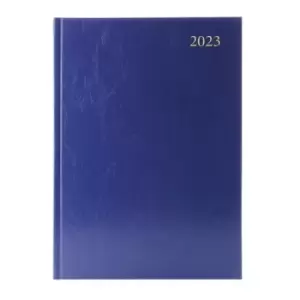 Image of Desk Diary 2 Days Per Page A5 Blue 2023 KFA52BU23