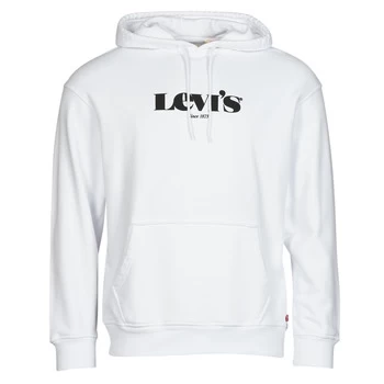 Image of Levis T2 RELAXED GRAPHIC PO mens Sweatshirt in White - Sizes XXL,S,M,L,XL