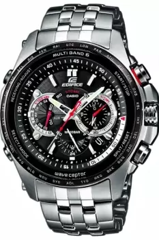 Image of Mens Casio Edifice Wave Ceptor Alarm Chronograph Radio Controlled Watch EQW-M710DB-1A1ER