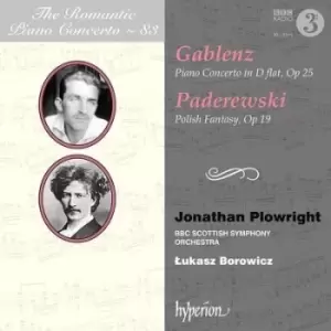 Image of Gablenz Piano Concerto in D-flat Op 25/Paderewski Polish by Jerzy Gablenz CD Album