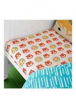 Image of Cosatto Cosatto Tiger Tropics Twin Pack Fitted Sheet - Junior, Multi, Size Junior
