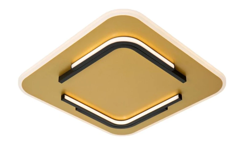 Image of Netlighting Lucide ANDREAS Flush ceiling light LED 1x30W 2700K Matt Gold Brass in Metallic Gold Metallic Gold Unisex