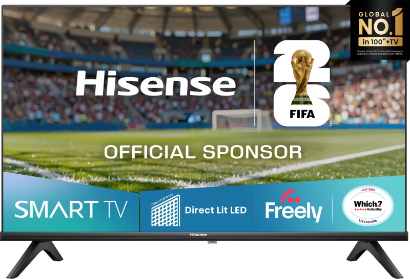 Image of 40" HISENSE A4Q LED Full HD HDR Smart TV with Freely - 40A4QTUK, Black 6942351417868