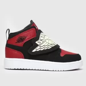 Image of Jordan Sky Jordan 1 (Ps), Black/White-Gym Red, Unisex, Shoes pre school, BQ7197-001