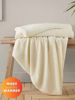 Image of 'Cosy Boucle' Blanket Throw