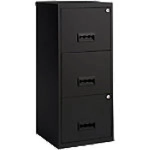 Image of Pierre Henry Filing Cabinet 4 drawer Maxi Black 400 x 400 x 930 mm Steel
