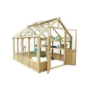 Image of Forest Garden Vale 10x8 Toughened glass Apex Greenhouse