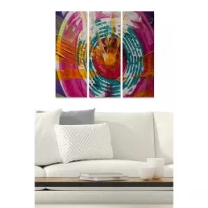 Image of MDF230046 Multicolor Decorative MDF Painting (3 Pieces)