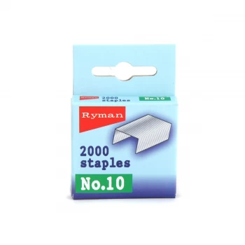Image of Ryman No. 10 Staples - Pack of 2000