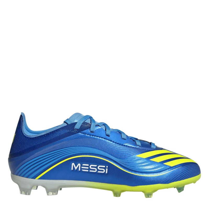 Image of adidas F50 Elite Juniors Firm Ground Football Boots Blue/Yellow male 3 (35.5)