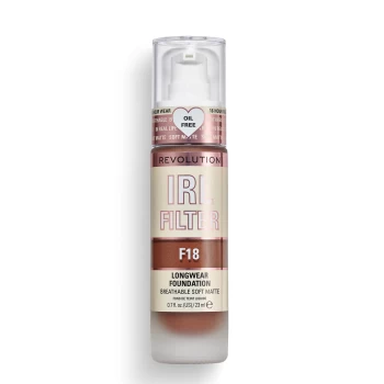 Image of Makeup Revolution IRL Filter Longwear Foundation 23ml (Various Shades) - F18