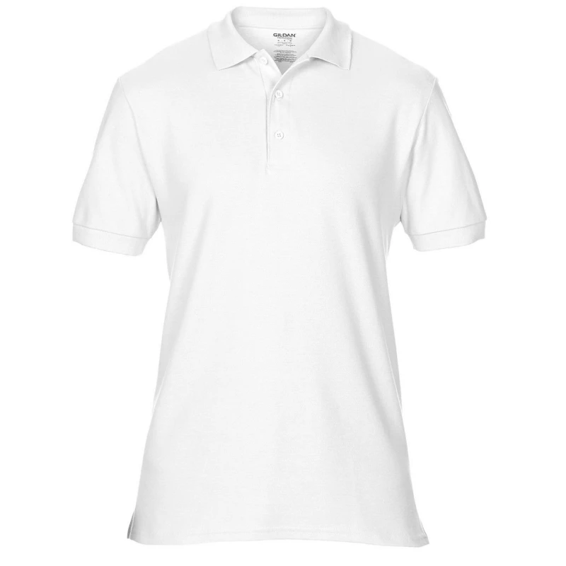 Image of Gildan Hammer Plain Pique Polo Shirt White unisex