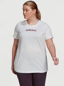 Image of Adidas Essentials T-Shirt (Curve) - White