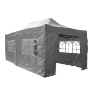 Image of Airwave 6m x 3m Pop Up Gazebo with Sides - Grey