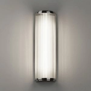 Image of Astro 7838 Versailles Wall Light With Clear Glass Rod Shade In Polished Chrome Height 400mm