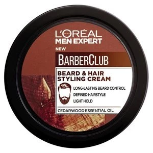 Image of LOreal Men Expert Barber Club Beard Hair Styling Cream 50ml