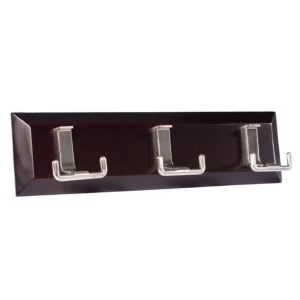 Image of BQ Dark brown Satin effect Pine zinc alloy Hook