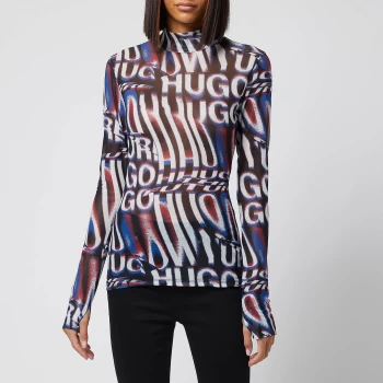 Image of HUGO Womens Diliona_2 Top - Open Miscellaneous - L