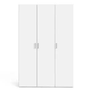 Image of Space Wardrobe with 3 Doors, white