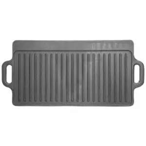 Image of Kitchencraft Deluxe Cast Iron Griddle 45Cm X 23Cm