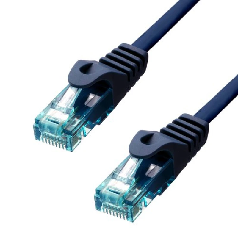 Image of ProXtend CAT6A U/UTP CU LSZH Ethernet Cable Blue 25CM