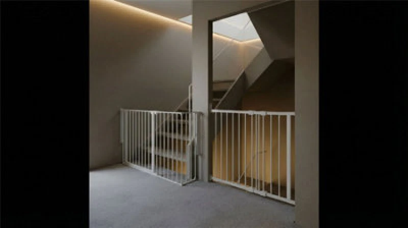Image of Safetots Solution For Up And Down Staircases, White, Multi Panels, Up To 174Cm, And, Screw Fit Gate, 67Cm - 105.5Cm