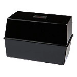 Image of Niceday Card Index System 250 Cards Black 20.3 x 13.7 x 12.7 cm