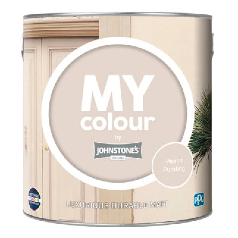 Image of Johnstone's My Colour Durable Matt Paint Peach Pudding - 2.5L